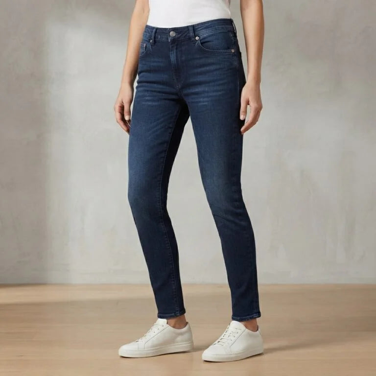 XYNVORA Premium Men’s Dark Blue Slim Fit Denim Jeans