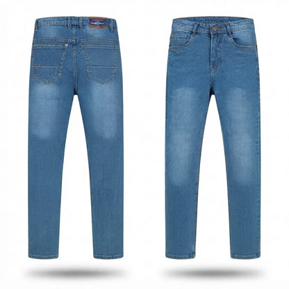 XYNVORA Premium Men’s Classic Blue Denim Jeans – Regular Fit Casual Jeans