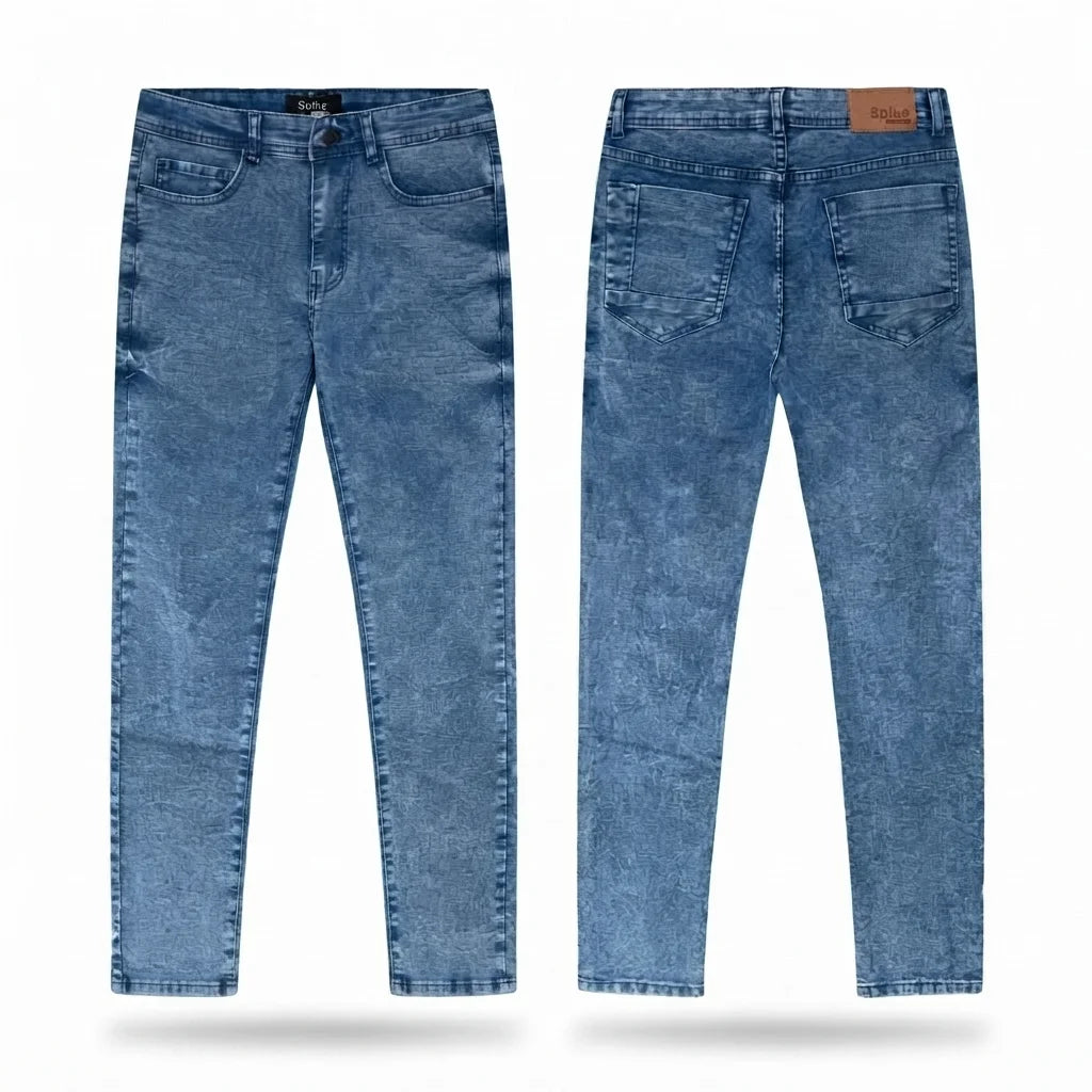 XYNVORA Premium Men’s Blue Denim Jeans – Stylish Slim Fit Casual Jeans for Men