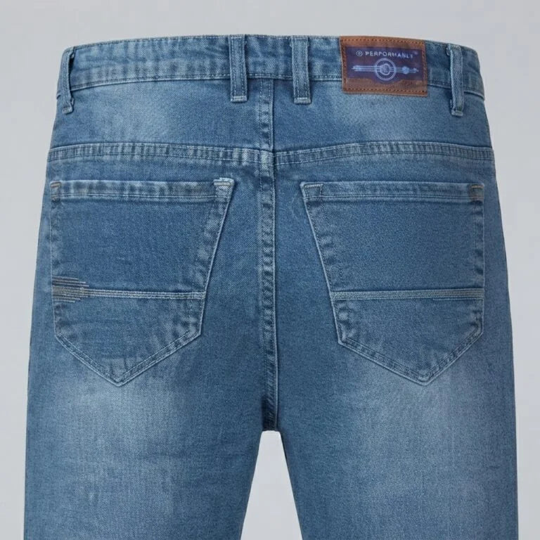 XYNVORA Premium Men’s Classic Blue Denim Jeans – Regular Fit Casual Jeans