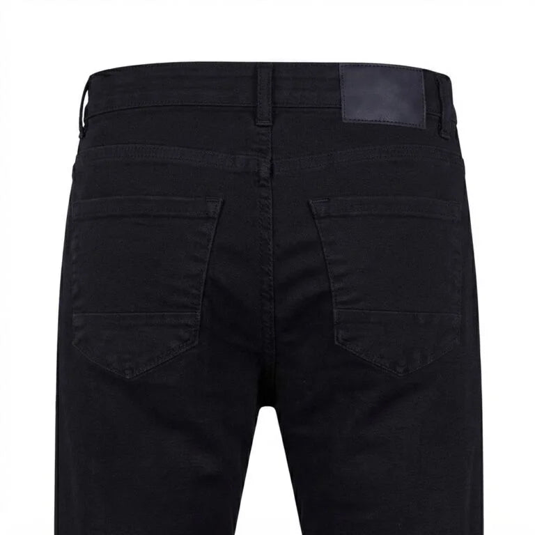 XYNVORA Premium Men’s Black Slim Fit Stretch Jeans