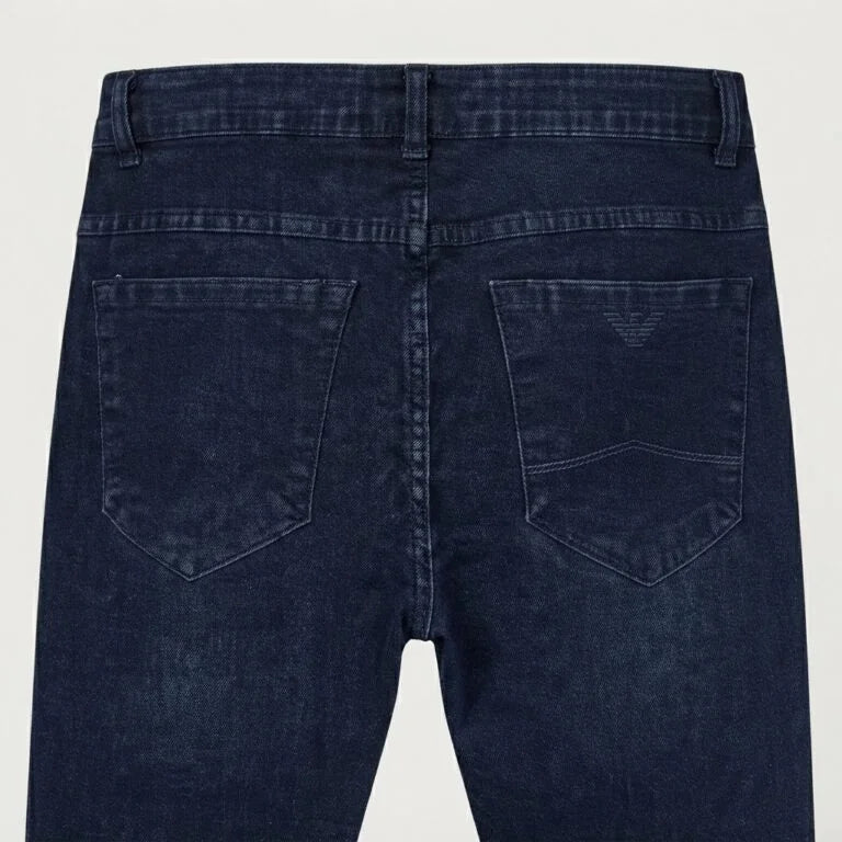 XYNVORA Premium Men’s Dark Blue Slim Fit Denim Jeans